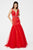 Angela & Alison - 81013 Plunging Sweetheart Tulle Trumpet Gown Special Occasion Dress