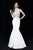 Angela & Alison - 81050 Two Piece High Neck Trumpet Gown Special Occasion Dress 0 / Ivory