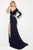 Angela & Alison - 81132 Single Lace Long Sleeve Fitted Gown Special Occasion Dress