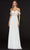Angela & Alison - 91012 Beaded Lace Off Shoulder Corset Gown Prom Dresses 0 / Ivory