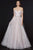 Angela & Alison - 91030 Off Shoulder Glitter A-Line Gown Special Occasion Dress 0 / Rum Pink