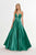 Angela & Alison - 91071 Deep Sweetheart Satin A-line Dress Special Occasion Dress 0 / Jade