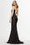 Angela & Alison - 91107 Bedazzled Plunging V-neck Trumpet Dress Special Occasion Dress
