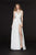 Angela & Alison - 91118 Plunging Sweetheart Chiffon A-line Dress Special Occasion Dress 0 / Ivory