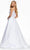Ashley Lauren - 11095 Square Neck A-line Minimalist Gown Bridal Dresses