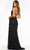 Ashley Lauren - 11145 Lace Applique Gown with Slit Prom Dresses