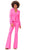 Ashley Lauren 11315 - Long Sleeve Two-Piece Pantsuit Special Occasion Dress 0 / Hot Pink