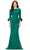 Ashley Lauren 11325 - Flutter Sleeves Bateau Neck Evening Dress Special Occasion Dress 0 / Dark Emerald
