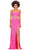 Ashley Lauren 11370 - Sequined Sleeveless Prom Gown Prom Gown 00 / Hot Pink