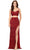 Ashley Lauren 11370 - Sequined Sleeveless Prom Gown Prom Gown 00 / Red
