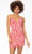 Ashley Lauren 4500 - Strapless Sequin Cocktail Dress Special Occasion Dress 00 / Hot Pink