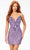 Ashley Lauren 4500 - Strapless Sequin Cocktail Dress Special Occasion Dress 00 / Orchid