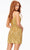 Ashley Lauren 4503 - Strapless V-Neck Sequin Cocktail Dress Special Occasion Dress