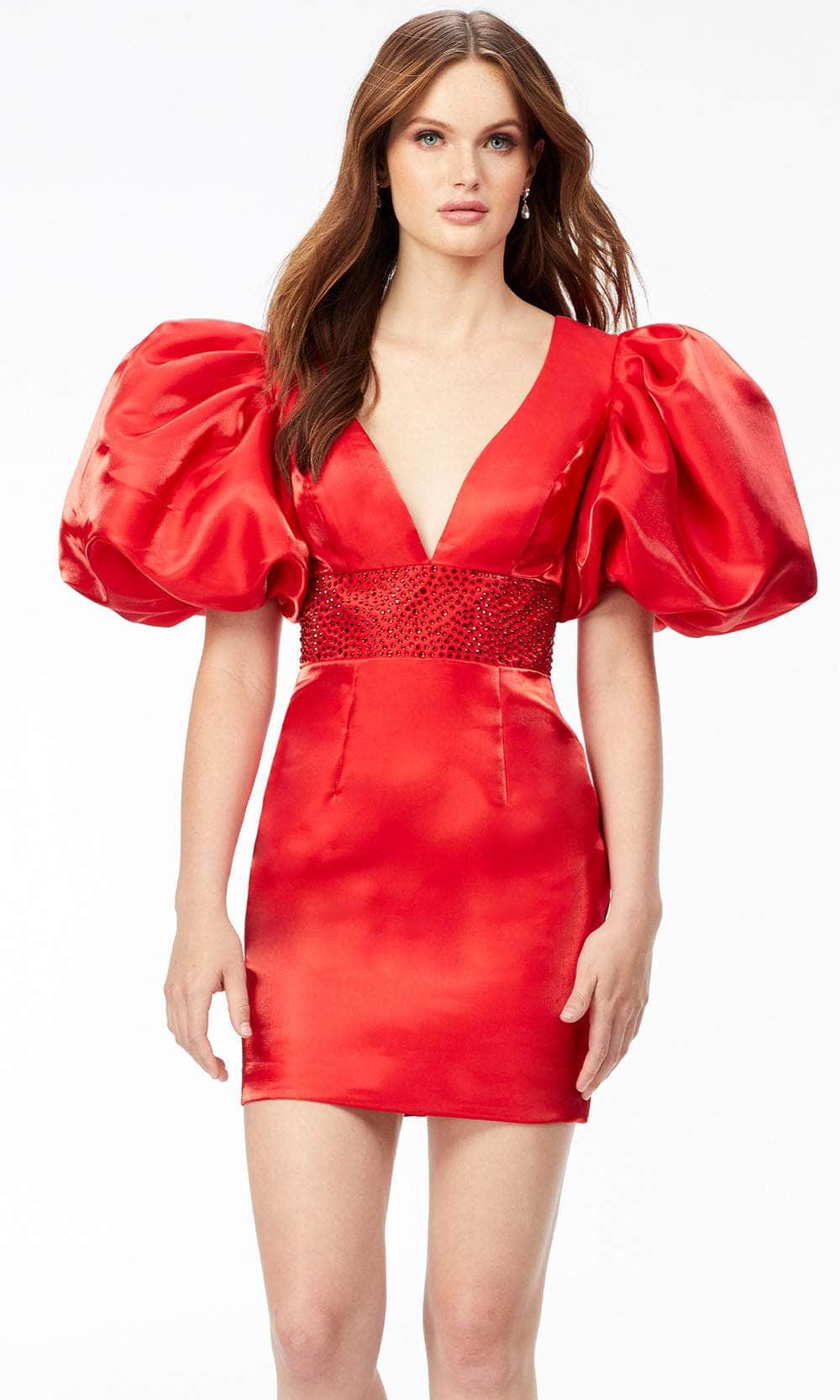 oversized cocktail dress St. John Evening Sparkly Cocktail Dress w/ Oversized Bow