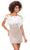 Ashley Lauren 4566 - Pearl Embellished Feather Short Dress Special Occasion Dress 0 / White