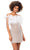 Ashley Lauren 4566 - Pearl Embellished Feather Short Dress Special Occasion Dress