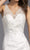 Aspeed Bridal - L2145 V Neck Beaded Accented Lace Bridal Wedding Dresses