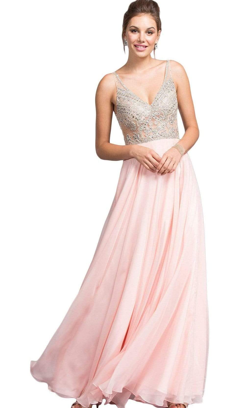 Aspeed Design - Beaded Bodice A-Line Gown L2055 XS / Black Aspeed Design - Beaded Bodice A-Line Gown L2055 XS / Black
