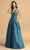 Aspeed Design - L2174 Sleeveless A-Line Evening Dress Evening Dresses XXS / Teal