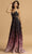 Aspeed Design - L2224 Beaded V-Neck A-Line Evening Dress Evening Dresses XXS / Mauve