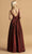 Aspeed Design - L2241 Ornate High Slit Taffeta A-Line Dress Prom Dresses
