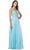 Aspeed Design - L2385 Sleeveless Lace Ornate Long Dress Prom Dresses XXS / Ice Blue