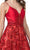 Aspeed Design - L2408 Spaghetti Strap Sequin Motif A-Line Dress Prom Dresses