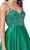 Aspeed Design - L2454 Beaded Satin A-Line Dress Prom Dresses
