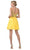 Aspeed Design - S2334 V Neck Beaded Chiffon Short Dress Cocktail Dresses