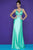 Blush - 9622 Embellished Halter Strap Neck A-line Gown Special Occasion Dress 0 / Mint