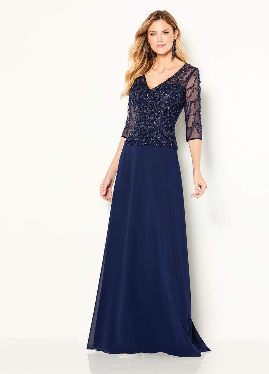 Cameron Blake - 219688W Beaded V-Neck A-Line Mother of the Groom Dress Couture Candy Cameron Blake - 219688W Beaded V-Neck A-Line Mother of the Groom Dress Couture Candy
