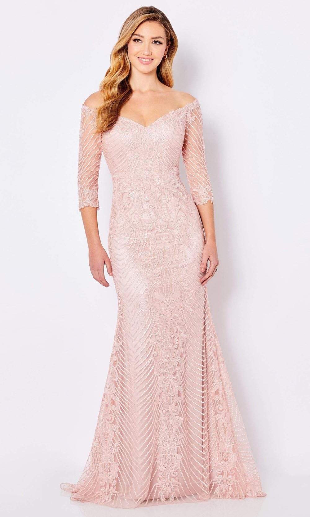 Cameron Blake 221688 Off Shoulder Evening Mother of the Bride