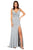 Cecilia Couture - 2119 Glittered Sleeveless Column Dress Evening Dresses 0 / Silver