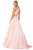 Cecilia Couture - 2145 Two-Piece Halter Neck Long Dress Evening Dresses