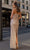 Chic and Holland - AN1441 Sequin-Ornate V-Neck Long Dress Special Occasion Dress