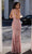 Chic and Holland - AN1621 V Neck Embellished Trumpet Dress Evening Dresses