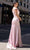 Chic and Holland - AN3010 Furry Off Shoulder Trumpet Gown Prom Dresses