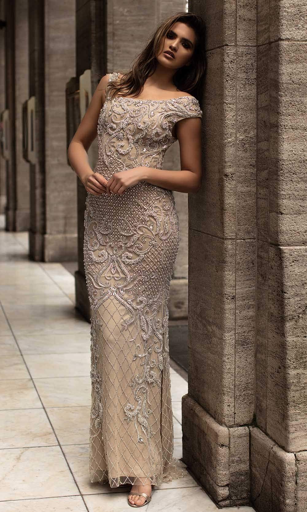 Chic and Holland HF1520 Prom Dress - Nude | NewYorkDress Chic and Holland HF1520 Prom Dress - Nude | NewYorkDress