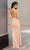 Chic and Holland - HF1614 Pearl Beaded Open Back Long Dress Evening Dresses