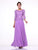 Cinderella Divine - 14327 Quarter Sleeve Soutache Bodice A-Line Long Formal Dress Mother of the Bride Dresses XS / Lilac