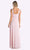Cinderella Divine - 3984 V-Neck Ruched Bodice Chiffon A-Line Gown Bridesmaid Dresses