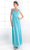 Cinderella Divine - 3984 V-Neck Ruched Bodice Chiffon A-Line Gown Bridesmaid Dresses
