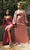Cinderella Divine - 7482C Sweetheart Satin Sheath Dress Bridesmaid Dresses