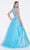 Cinderella Divine - 7635 Beaded Lace Illusion Jewel A-Line Dress Prom Dresses