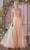 Cinderella Divine CD0195 - Embellished Lace Tulle Prom Dress Prom Dresses XS / Champagne