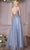 Cinderella Divine CD0195 - Embellished Lace Tulle Prom Dress Prom Dresses XS / Smoky Blue