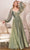 Cinderella Divine CD243 - A-Line Evening Dress Special Occasion Dress 2 / Sage