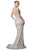 Cinderella Divine - CD901 Geometric Embellished Sheath Dress Evening Dresses