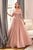 Cinderella Divine - CD955 Strapless Glitter Ballgown Prom Dresses 2 / Rose Gold