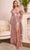 Cinderella Divine CH167 - Off Shoulder Prom Gown Special Occasion Dress XXS / Blush